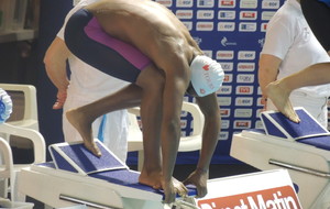 Paul-Alexis TENDENG au départ du 100m Nage libre Messieurs