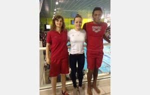 De gauche à droite : Sarah MOREAU, Julie BOUTIN et Paul-Alexis TENDENG;
Nos trois sélectionnés aux Championnats de France Elite en grand bassin 2016.